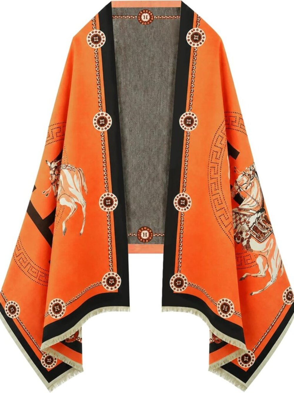 Reversible Pashmina Shawl Wrap - Cozy Big Scarf for Women, Perfect Holiday Gift